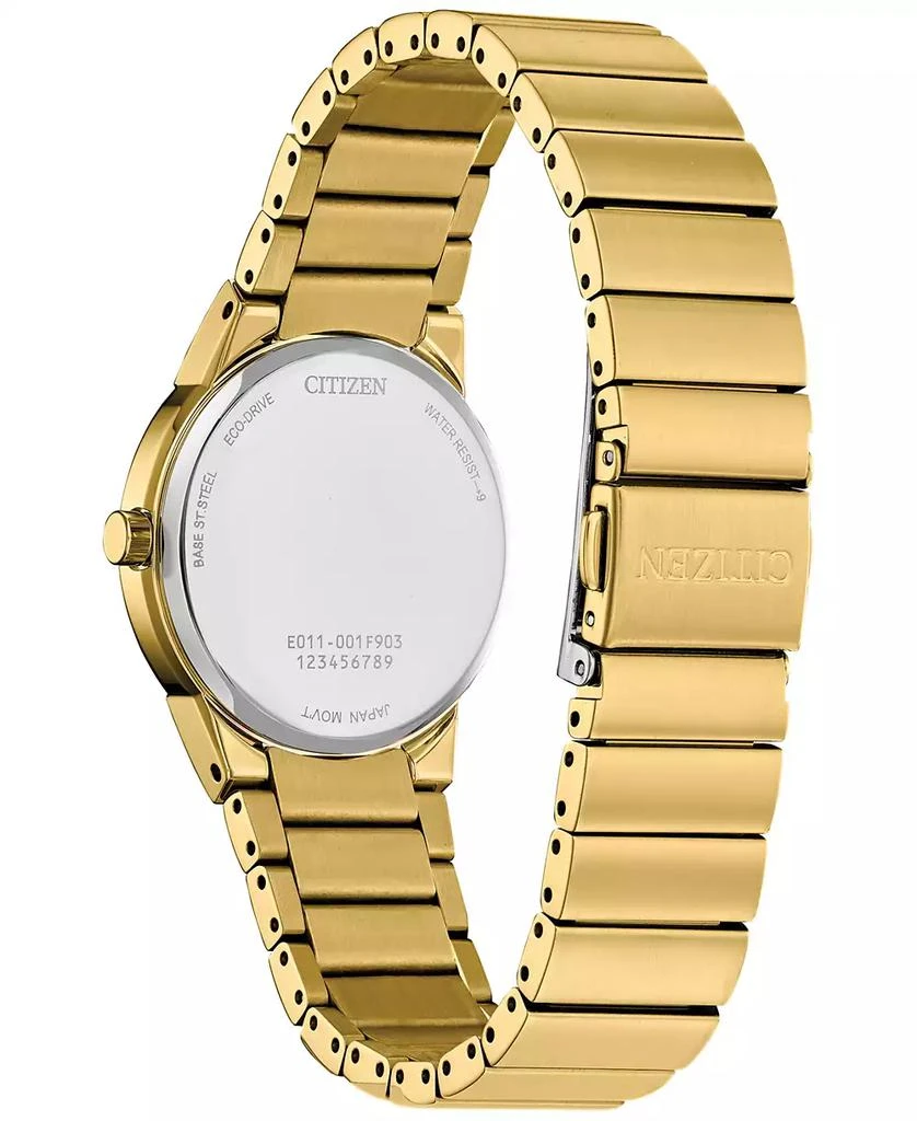 商品Citizen|Eco-Drive Women's Axiom Gold-Tone Stainless Steel Bracelet Watch 32mm,价格¥2003,第3张图片详细描述