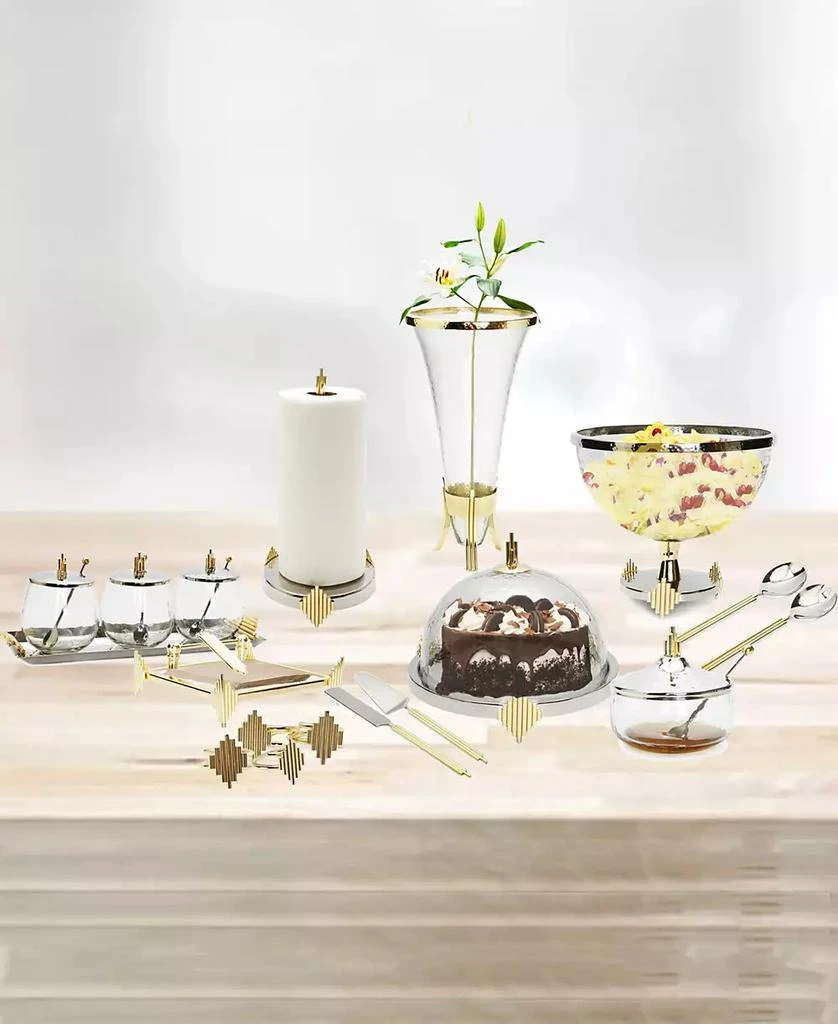 商品Classic Touch|Cake Dome with Stainless Steel Base Symmetrical Design,价格¥570,第3张图片详细描述