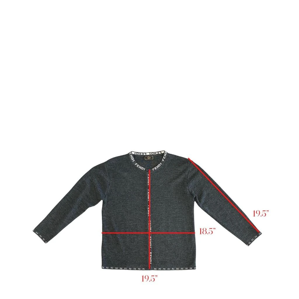 商品Fendi|Logo Cardigan In Grey,价格¥1333,第3张图片详细描述