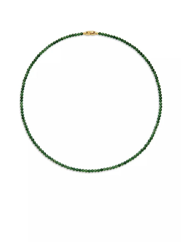 商品David Yurman|Spiritual Beads Necklace with Nephrite Jade and 18K Yellow Gold,价格¥16527,第2张图片详细描述