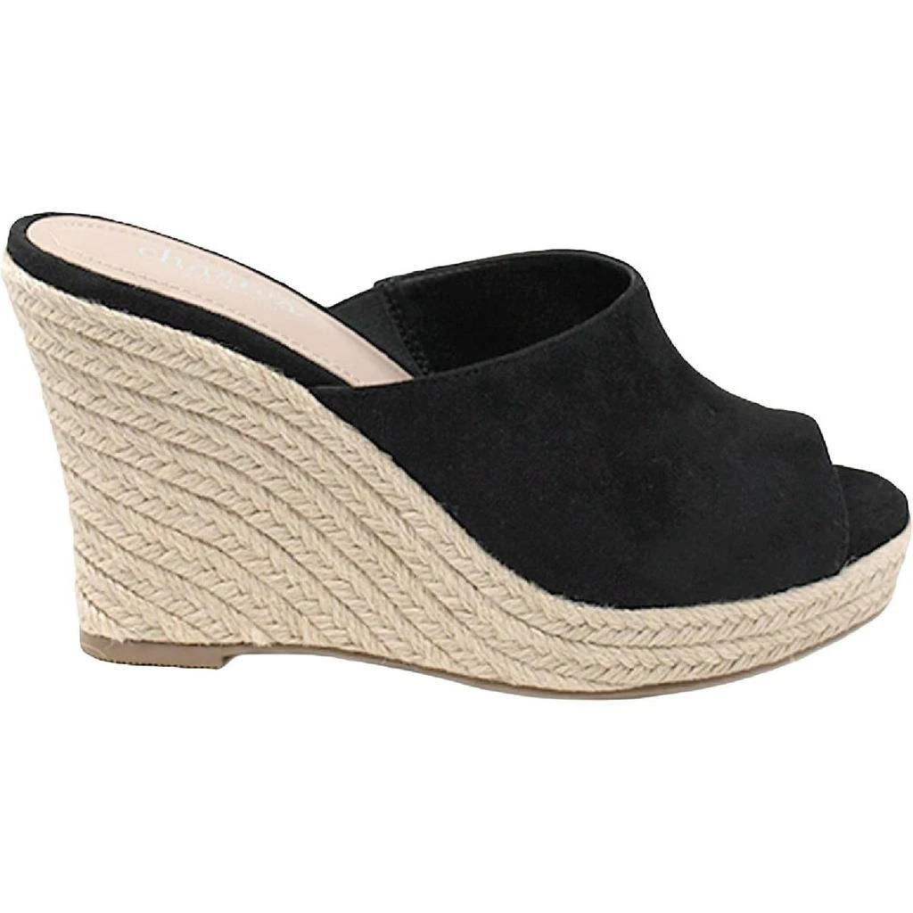 商品Charles David|Charles by Charles David Womens Lawrence Faux Suede Slip On Wedge Sandals,价格¥123,第2张图片详细描述