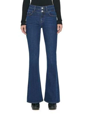 商品FRAME|Double Button Flare Jeans,价格¥851,第1张图片