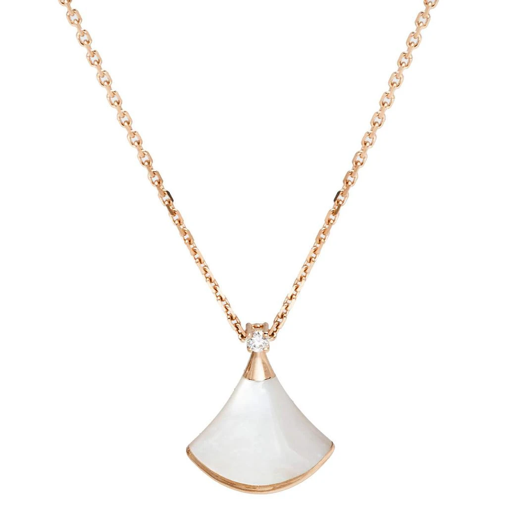 商品[二手商品] BVLGARI|Bvlgari Divas' Dream Diamond Mother of Pearl 18K Rose Gold Pendant Necklace,价格¥13448,第1张图片