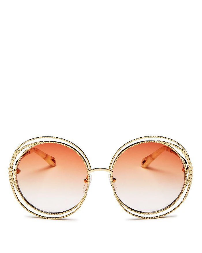 商品Chloé|Women's Carlina Oversized Round Sunglasses, 58mm,价格¥3558,第1张图片