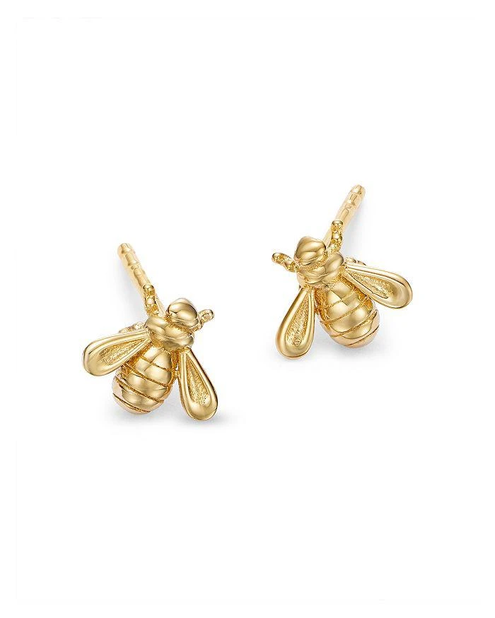 商品Moon & Meadow|14K Yellow Gold Bee Stud Earrings,价格¥1422,第3张图片详细描述