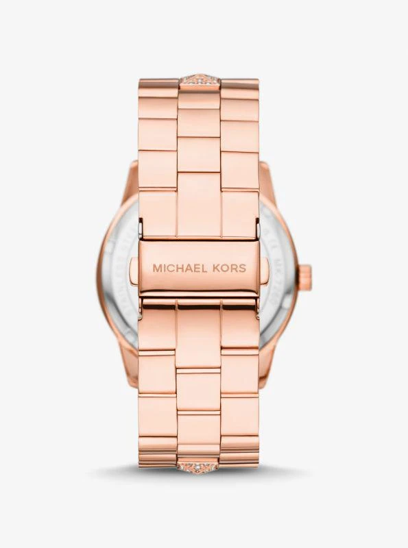 商品Michael Kors|Oversized Bryn Pavé Rose Gold-Tone Watch,价格¥1014,第2张图片详细描述