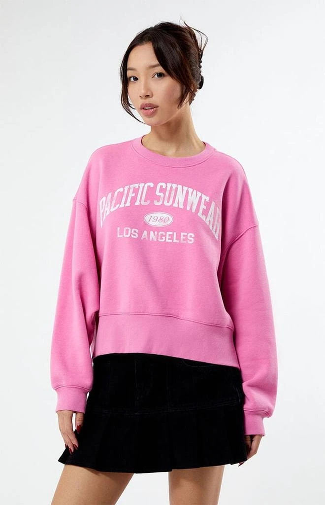 商品PacSun|Vintage Pacific Sunwear Cropped Crew Neck Sweatshirt,价格¥275,第1张图片