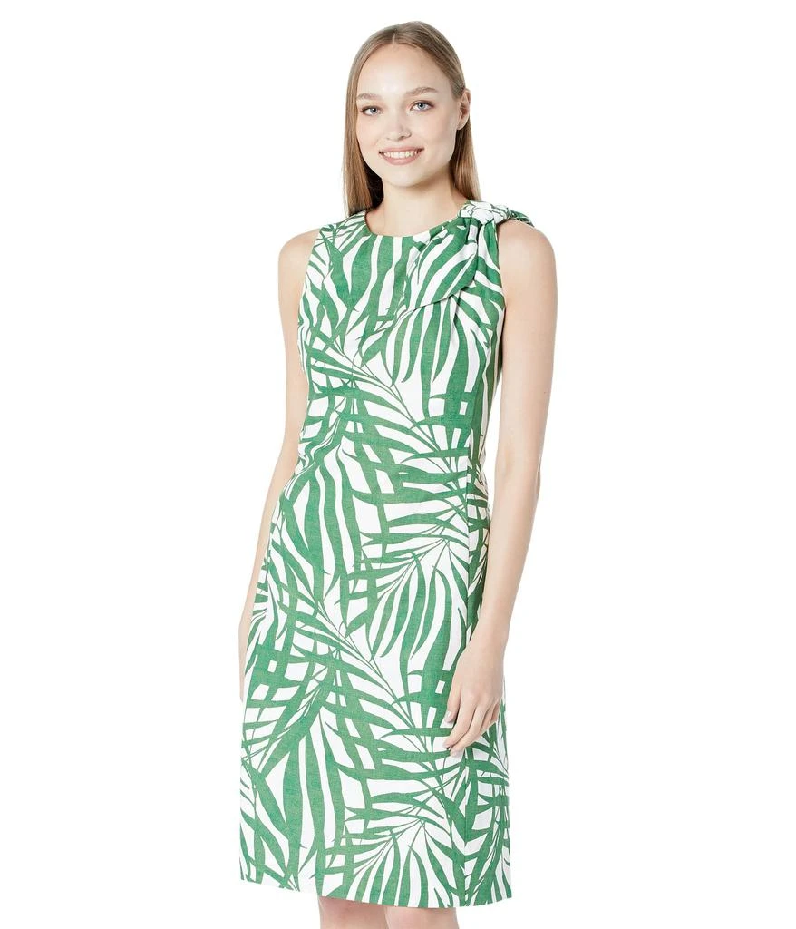 商品Kate Spade|Palm Fronds Knot Shoulder Dress,价格¥1124,第1张图片