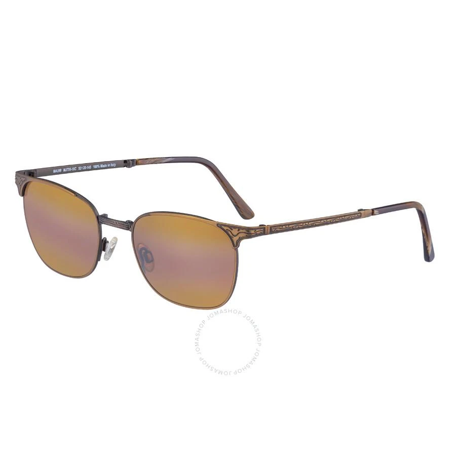 商品Maui Jim|Stillwater HCL Bronze Folding Unisex Sunglasses H706-16C 52,价格¥1667,第1张图片