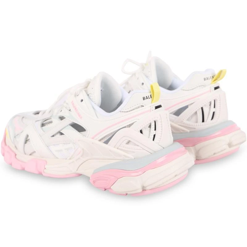 商品Balenciaga|Track2 logo sneakers with mesh detailing in white and pink,价格¥2819,第2张图片详细描述