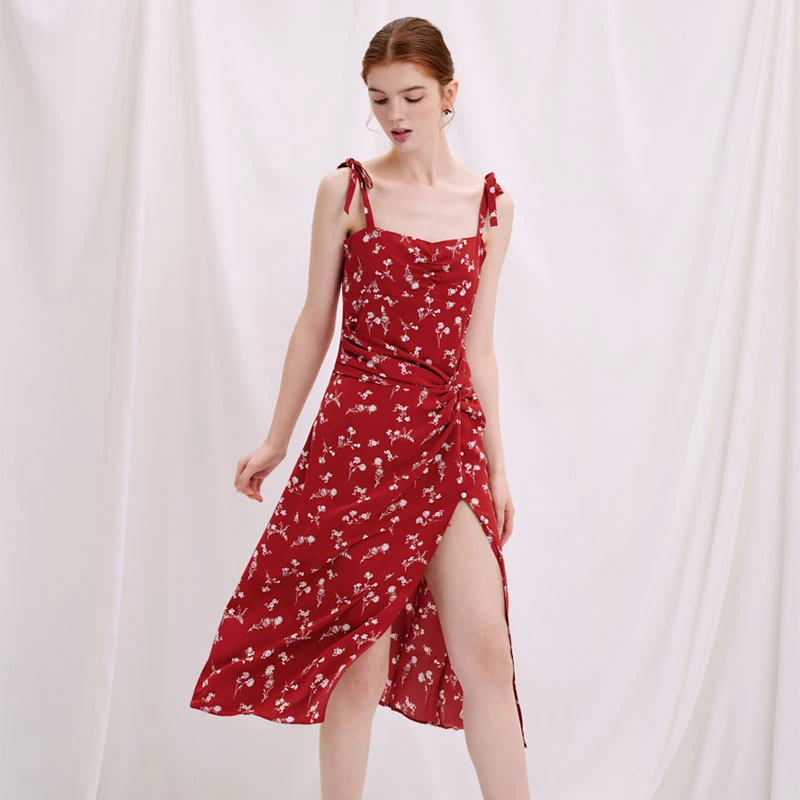 Lorraine连衣裙 - 红色印花  | Lorraine Dress - Red Floral 商品