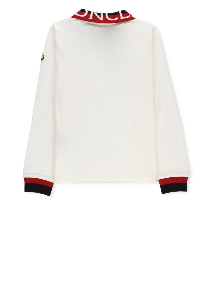 商品Moncler|Moncler Enfant Logo Detailed Long-Sleeved Polo Shirt,价格¥1213,第2张图片详细描述