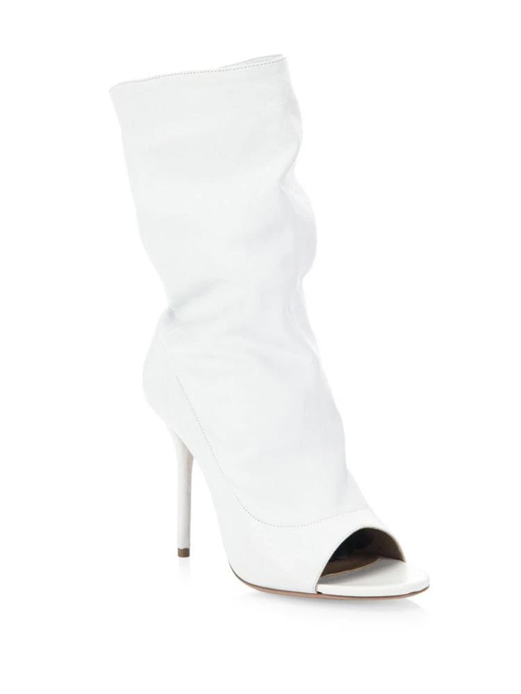 商品Aquazzura|Touche White Leather Booties,价格¥2560,第1张图片
