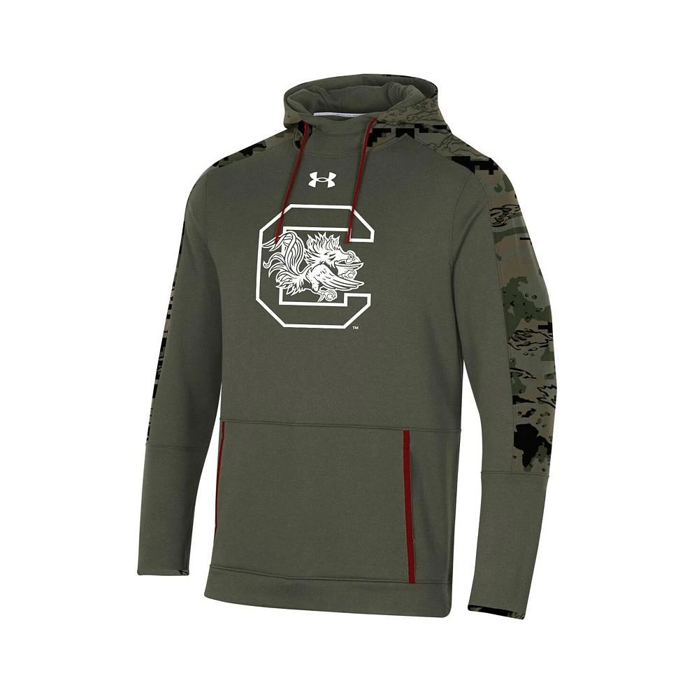 商品Under Armour|Men's Olive South Carolina Gamecocks Freedom Pullover Hoodie,价格¥853,第3张图片详细描述