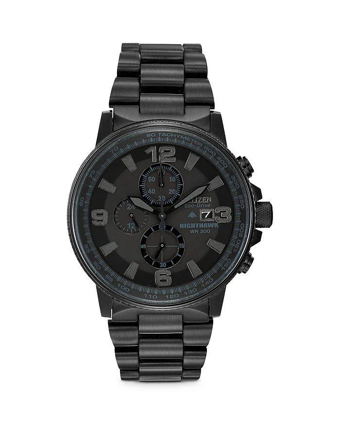 商品Citizen|Eco-Drive Blackout Nighthawk Chronograph, 42mm,价格¥4106,第1张图片详细描述