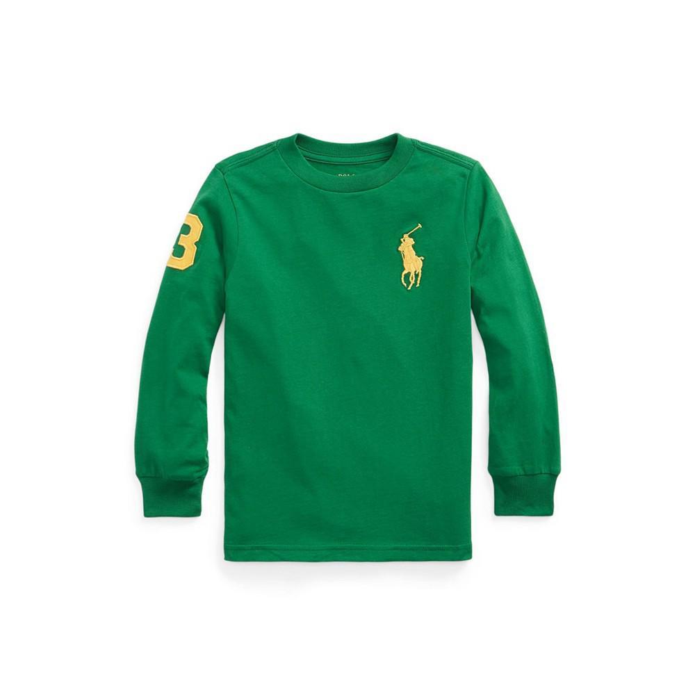 商品Ralph Lauren|Toddler Boys Big Pony Cotton Jersey T-shirt,价格¥181,第1张图片