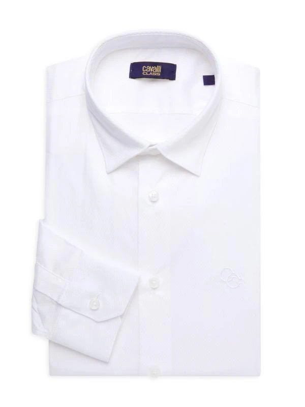 商品Cavalli Class by Roberto Cavalli|Slim Fit Textured Dress Shirt,价格¥375,第1张图片