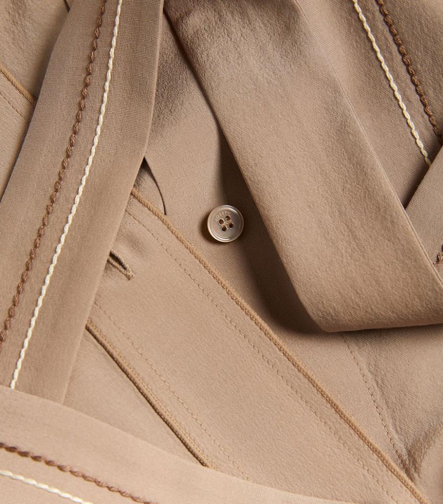 商品Joseph|Silk-Blend Midi Shirt Dress,价格¥5298,第7张图片详细描述