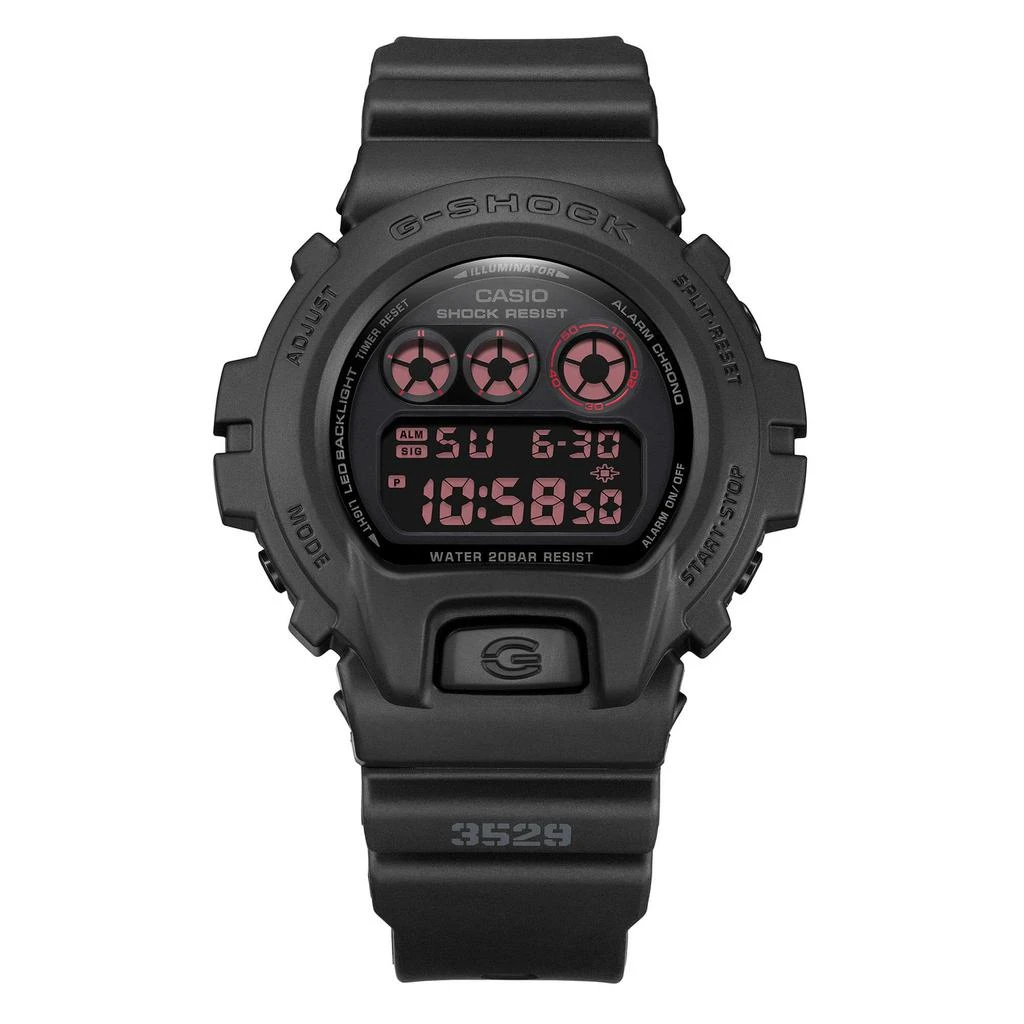 商品Casio|Casio Men's Alarm Watch - G-Shock Classic Dive Digital Black Dial | DW6900MS-1,价格¥506,第2张图片详细描述