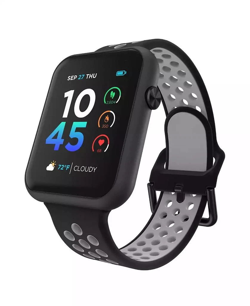 商品iTouch|Air 4 Unisex Black and Gray Silicone Smartwatch,价格¥300,第1张图片