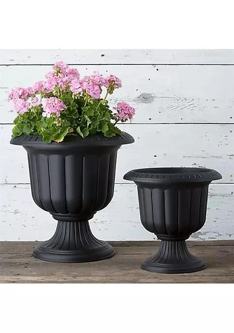 商品belk|Novelty Classic Urn Garden Pot Planter Plastic Black   19 Inch,价格¥250,第3张图片详细描述