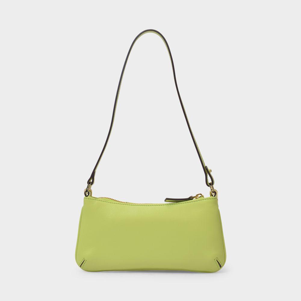 Mini Pita Bag in Green Leather商品第3张图片规格展示