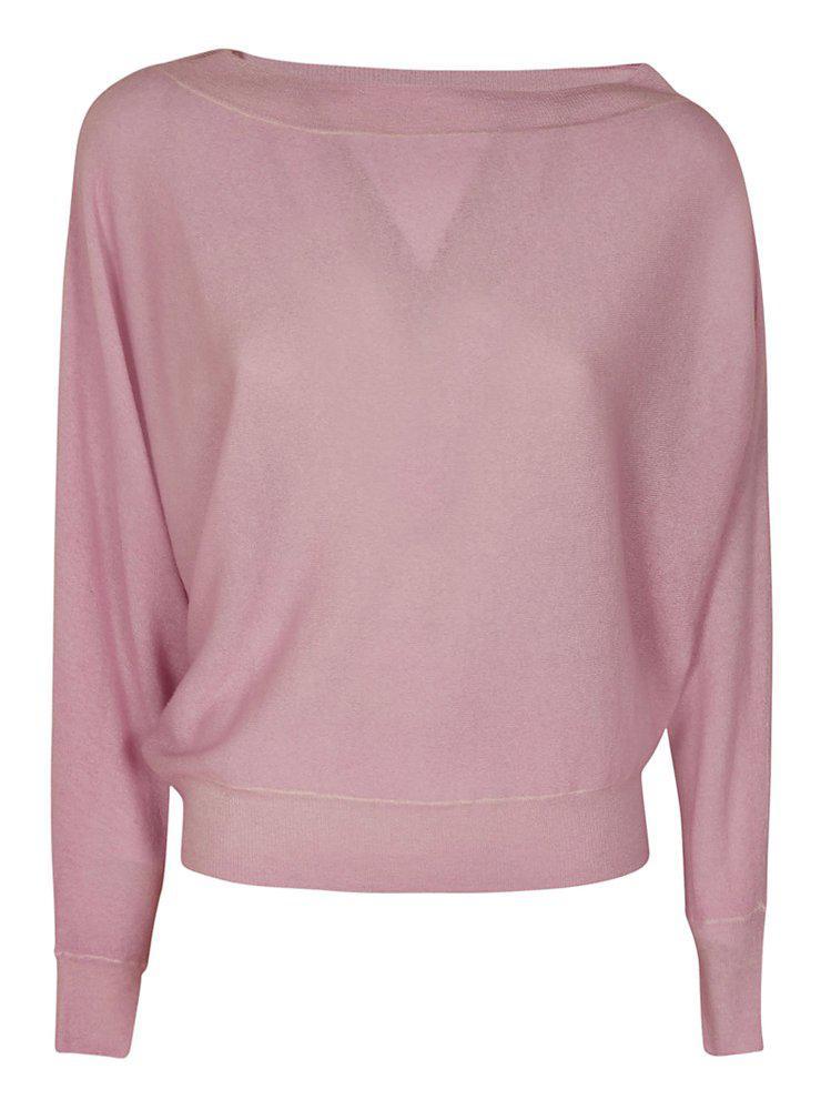 商品MALO|Malo Asymmetric-Neck Long Sleeved Sweater,价格¥2965,第1张图片