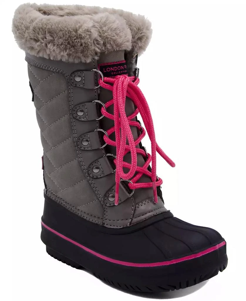商品London Fog|Big Girls Beckenham Cold Weather Lace Up Boots,价格¥269,第1张图片
