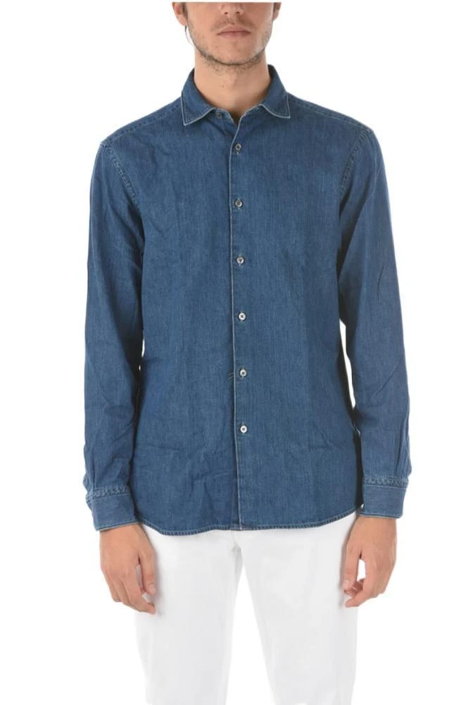 商品Zegna|Ermenegildo zegna men's blue other materials shirt,价格¥2320,第1张图片