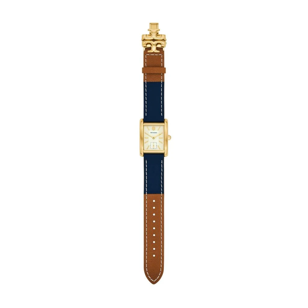 商品Tory Burch|24.7 X 35.5 mm The Eleanor Leather Watch,价格¥1541,第4张图片详细描述