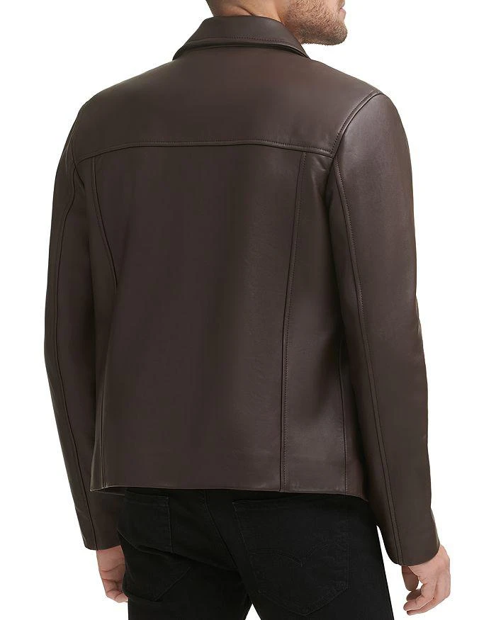 商品Cole Haan|Zip Front Leather Jacket,价格¥5242,第3张图片详细描述