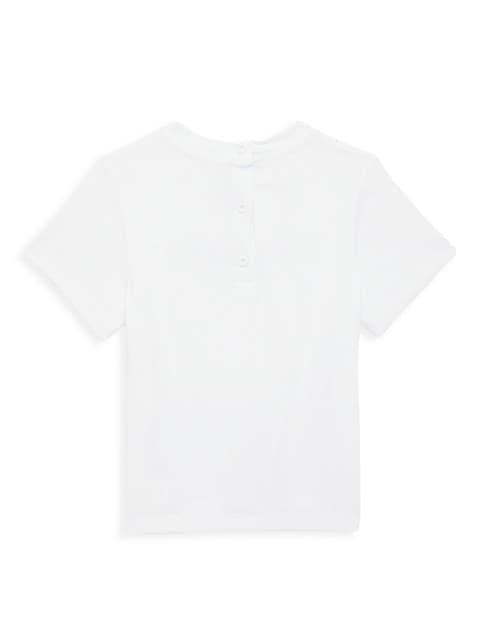 商品Balmain|Baby's Logo Crewneck T-Shirt,价格¥1148-¥1301,第5张图片详细描述