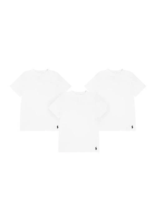 商品Ralph Lauren|Boys 8-20 Cotton Crew Neck Undershirts - 3 Pack,价格¥125,第1张图片详细描述