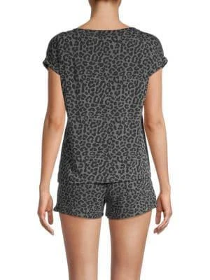 商品Tart|Harlyn Two-Piece Cheetah-Print Top & Shorts Set,价格¥119,第2张图片详细描述
