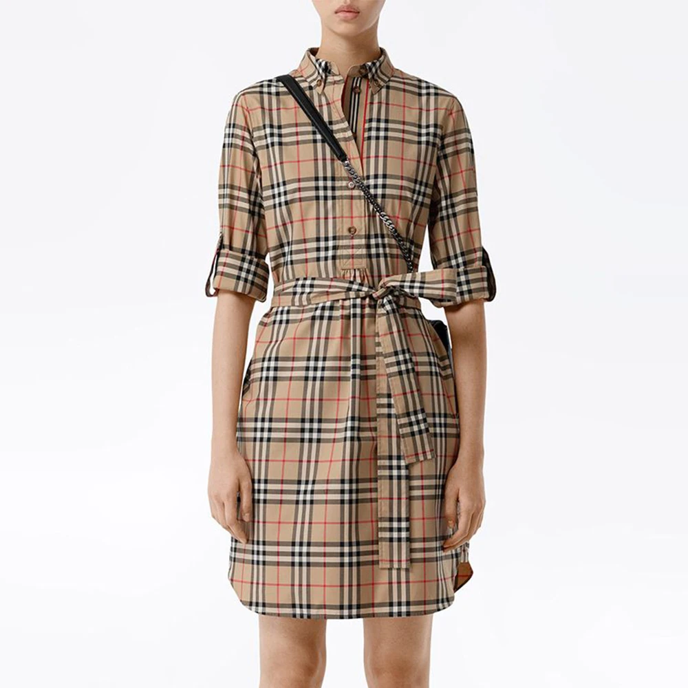 BURBERRY 格纹女士连衣裙 8024585 商品