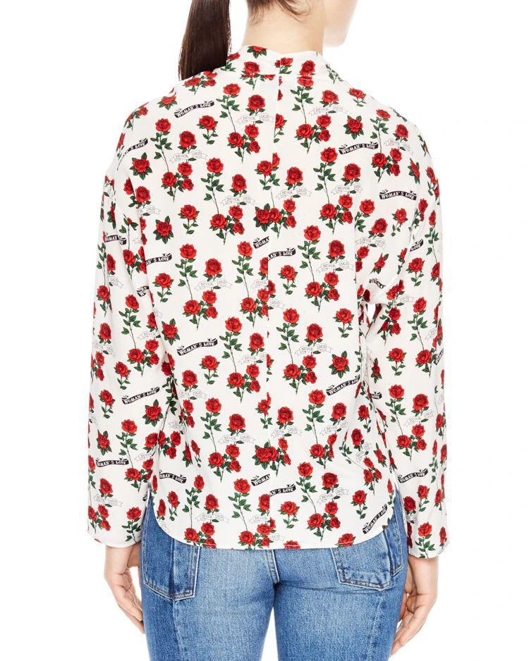 商品Sandro|Bessie Silk Sash Top,价格¥1740,第2张图片详细描述