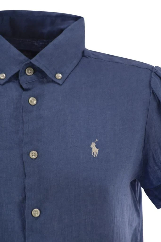 商品Ralph Lauren|LINEN SHORT-SLEEVED SHIRT,价格¥1485,第4张图片详细描述