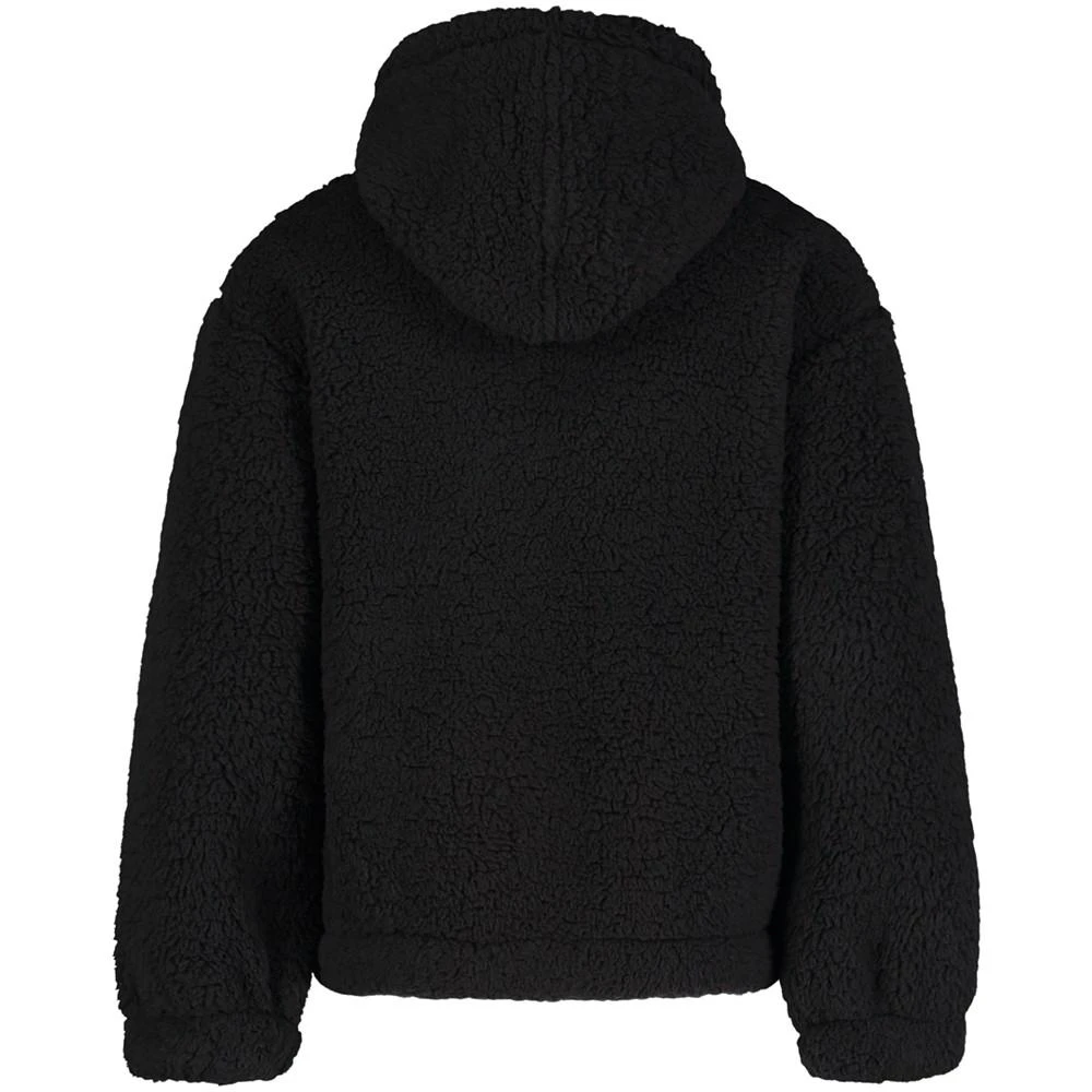 商品Calvin Klein|Big Girls Logo Zip Sherpa Hooded Jacket,价格¥405,第2张图片详细描述