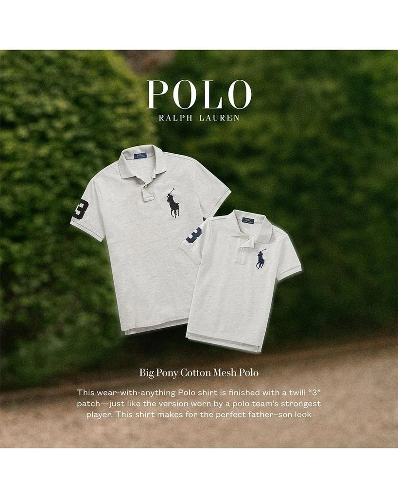商品Ralph Lauren|Big Pony Custom Slim Fit Mesh Polo Shirt,价格¥904,第5张图片详细描述