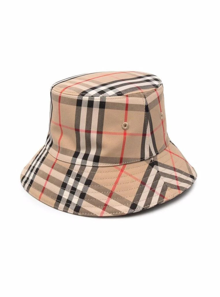 商品Burberry|Burberry Gabriel Vintage Check Cotton Bucket Hat Kids Boy,价格¥1471,第2张图片详细描述