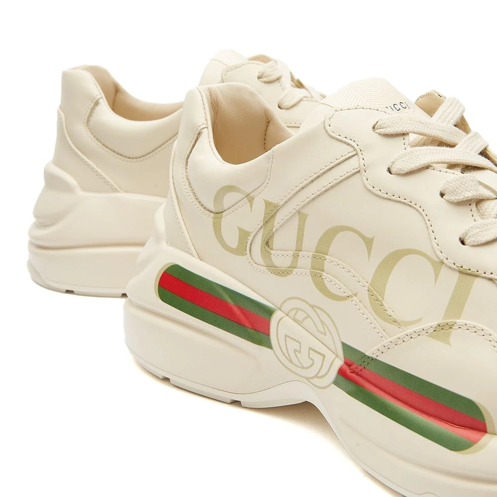 商品Gucci|Gucci Ryhton Gucci Print Sneaker,价格¥6288,第4张图片详细描述