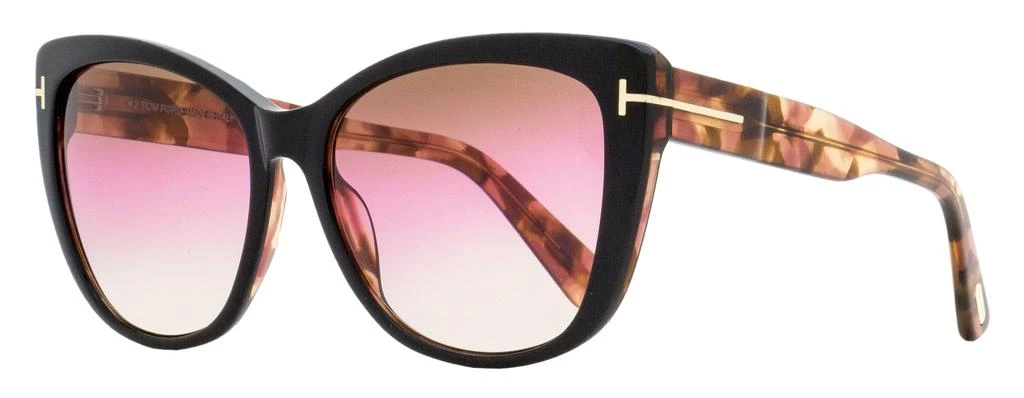 商品Tom Ford|Tom Ford Women's Cat Eye Sunglasses TF937 Nora 05F Black/Rose Havana 57mm,价格¥1247,第1张图片