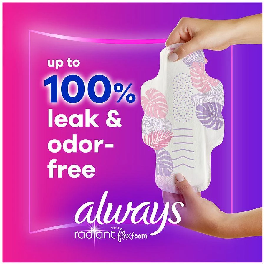 商品Always|Radiant Pads, Regular, with Wings Clean Scent, Size 1,价格¥52,第2张图片详细描述