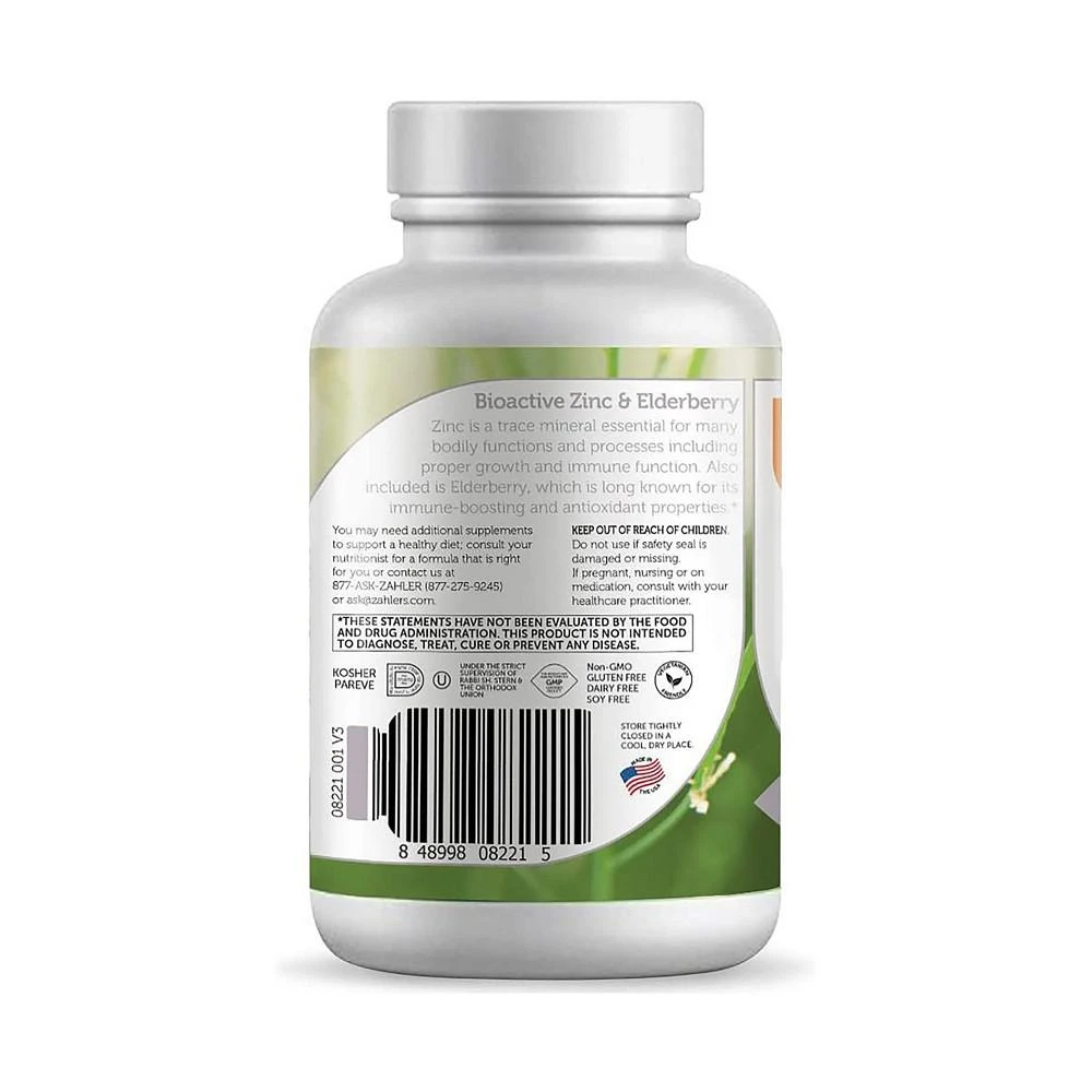 商品Zahler|Zinc Lozenges with Elderberry, Antioxidant Supplement - 90 Lozenges,价格¥75,第2张图片详细描述
