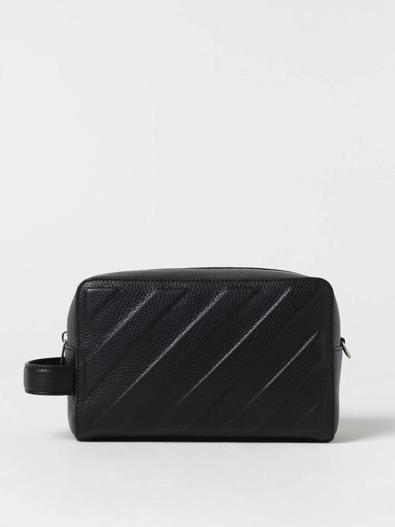 商品Off-White|Off-White 3D Diag beauty case in grained leather,价格¥3858,第1张图片