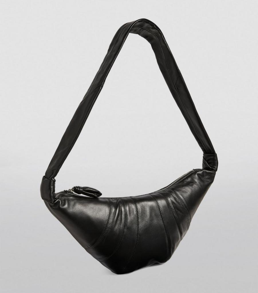 Medium Leather Croissant Shoulder Bag商品第3张图片规格展示