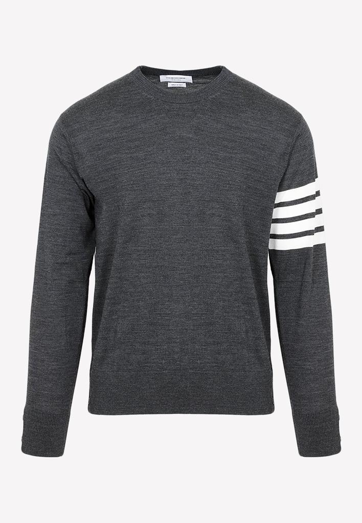 4-Bar Stripe Sweater in Wool商品第1张图片规格展示