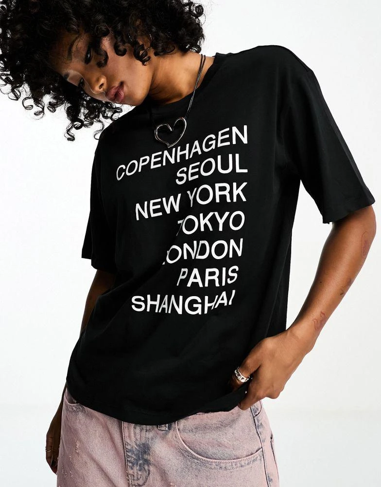 商品Noisy May|Noisy May city t-shirt in black,价格¥55,第1张图片