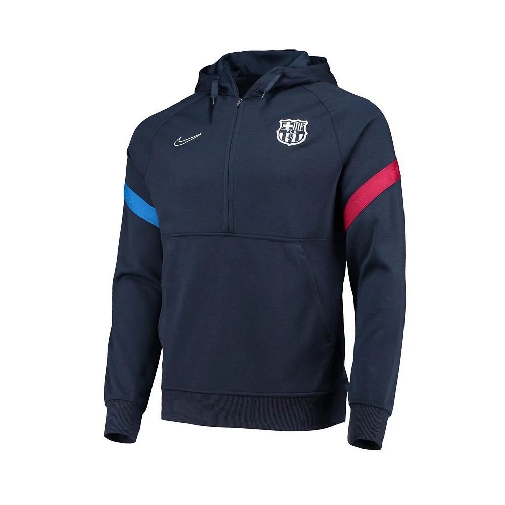 商品NIKE|Men's Blue Barcelona Travel Fleece Half-Zip Hoodie,价格¥778,第2张图片详细描述