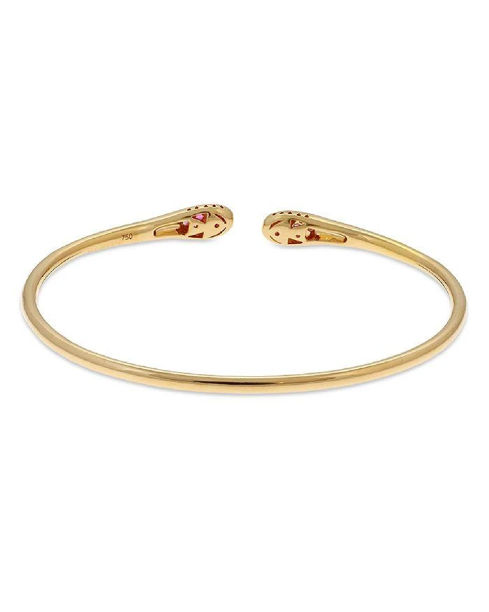 商品Alberto Milani|18K Yellow Gold Via Fiori Scuri Diamond & Pink Sapphire Cuff Bracelet - Exclusive, Italy Campaign,价格¥32222,第4张图片详细描述